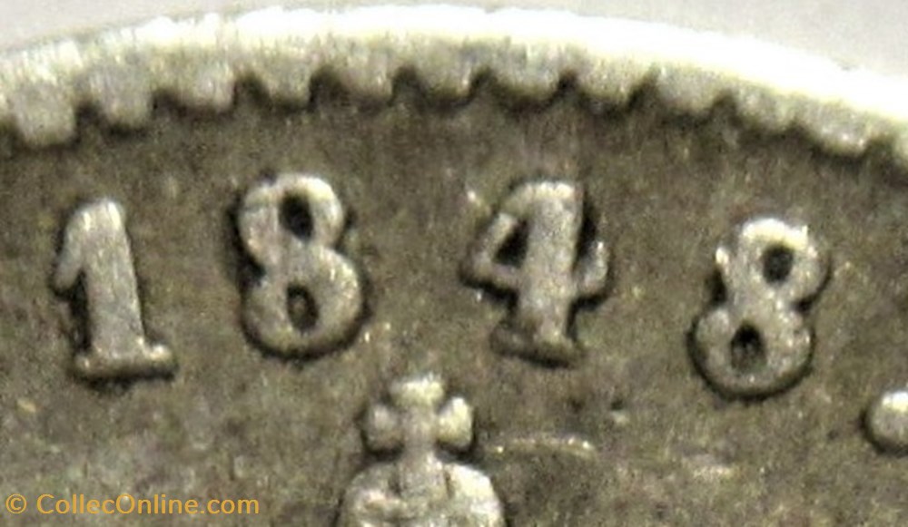 monnaies monde pays bas willem ii of nederland gulden 1848 47 overdate