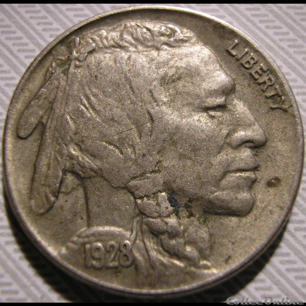 1928 5 Cents (ex.2) 3 monnaie monde etat uni 1928 5 cents ex 2