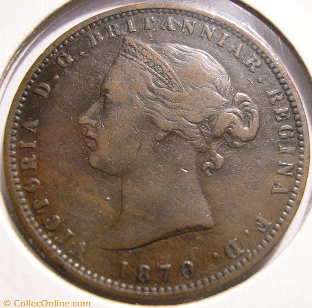 Victoria - 1/13 Shilling 1870 - Jersey (ex.2) monnaie monde victoria 1 13 shilling 1870 jersey ex 2