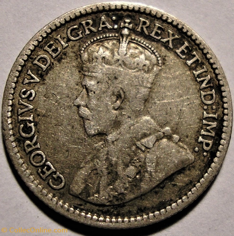 George V - 5 Cents 1913 monnaie monde canadum george v 5 cents 1913