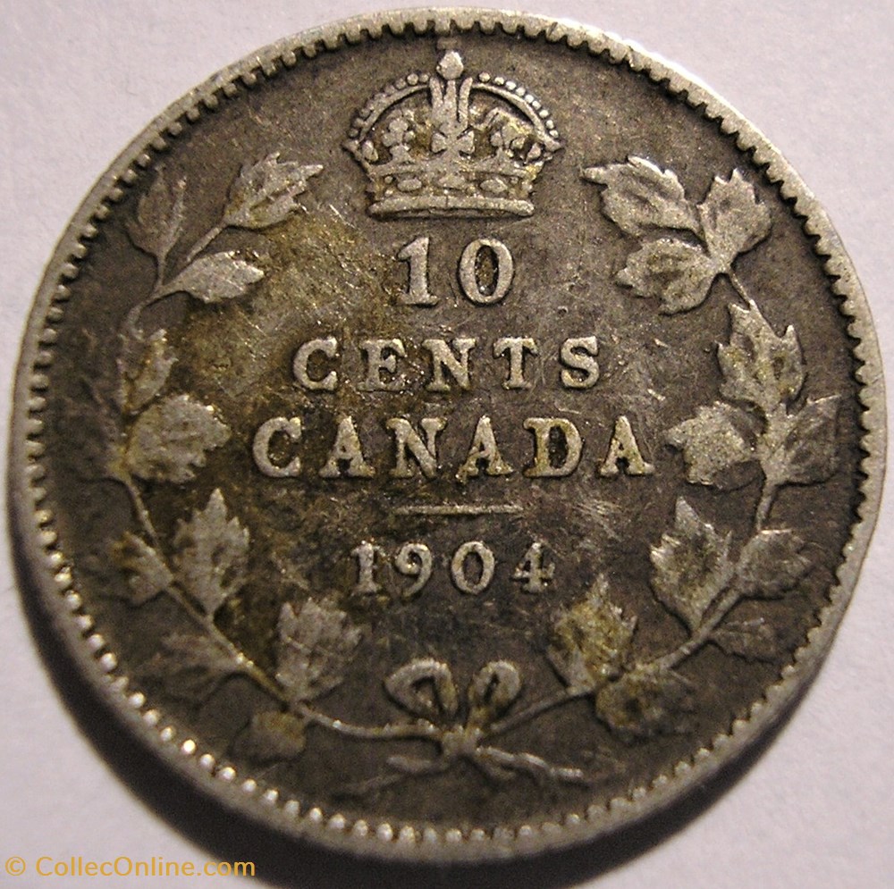 Edward VII - 10 Cents 1904 monnaies monde canada edward vii 10 cents 1904
