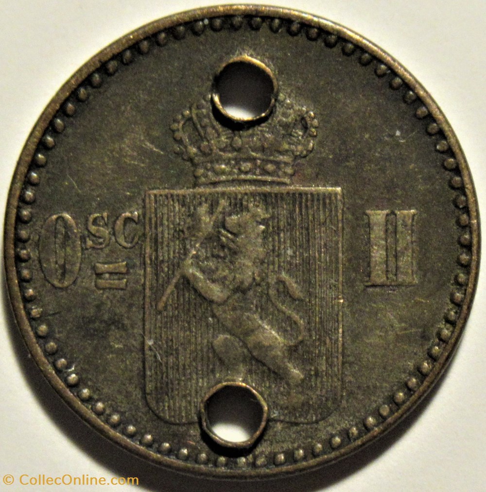 Oskar II - 3 Skilling 1872 Norway monnaies monde norvege oskar ii 3 skilling 1872 norway