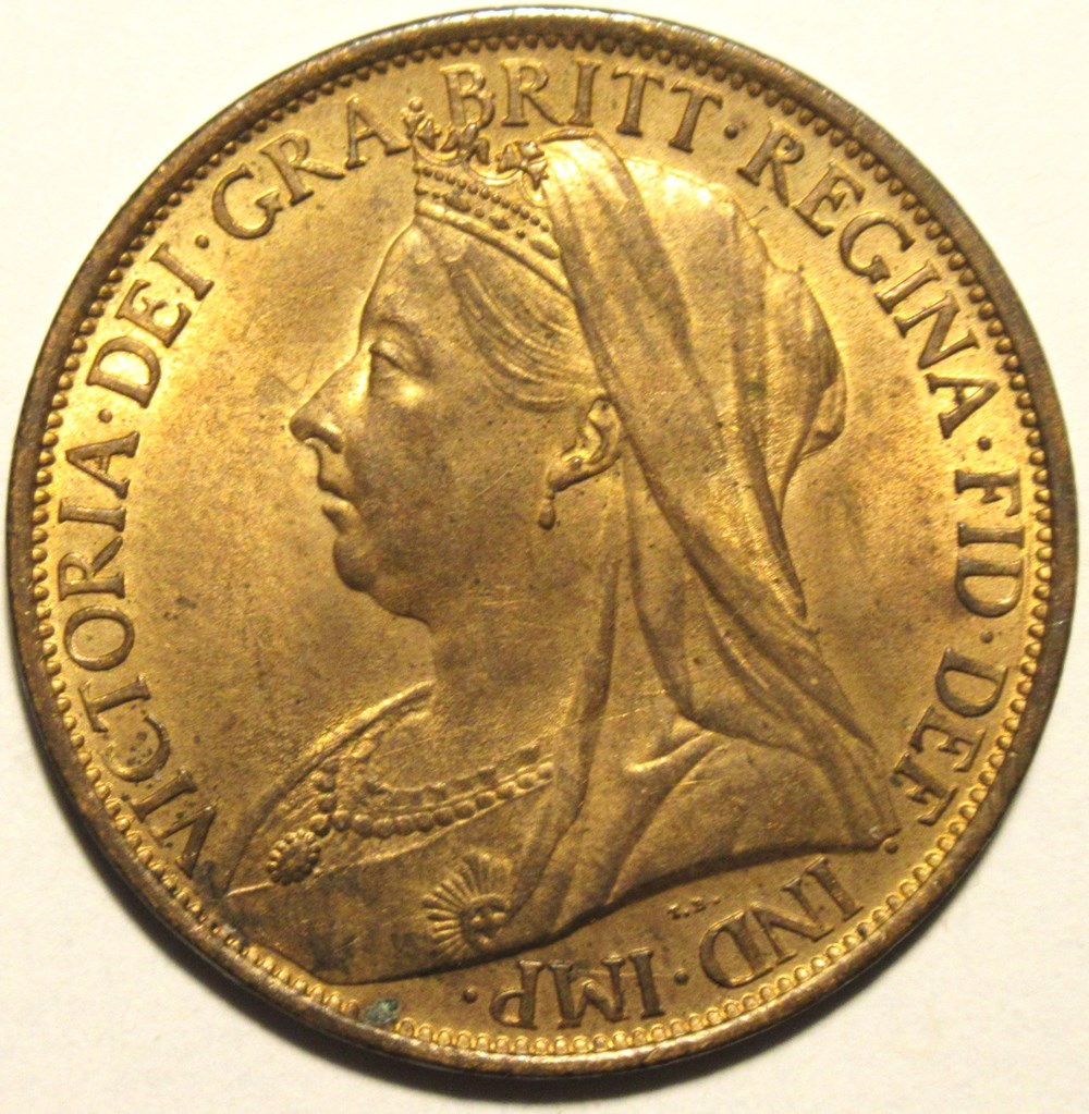 Victoria - One Penny 1900 - Great Britain (#2) monnaies monde royaume uni victoria one penny 1900 great britain 2