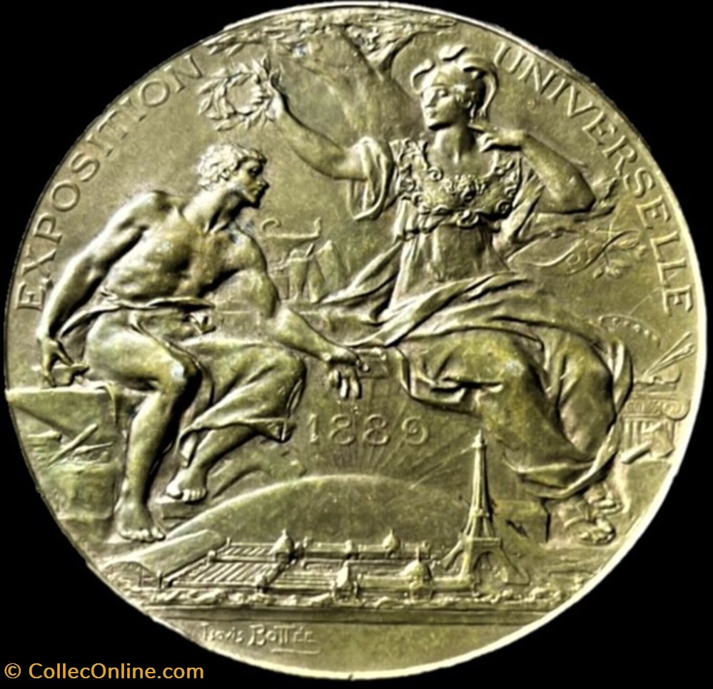 medailles france revolution exposition universelle de paris medaille de louis bottee 1889