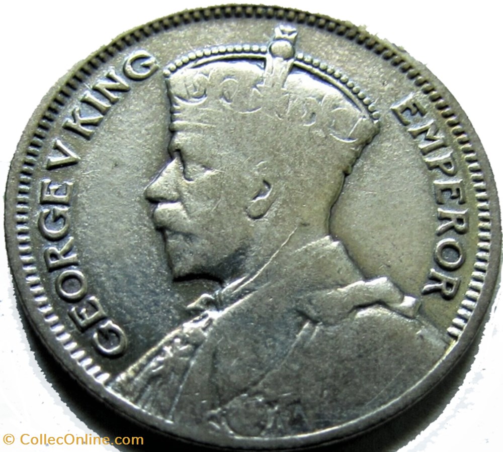 George V - 6 Pence 1935 - New Zealand 2 monnaies monde nouvelle zelande george v 6 pence 1935 new zealand