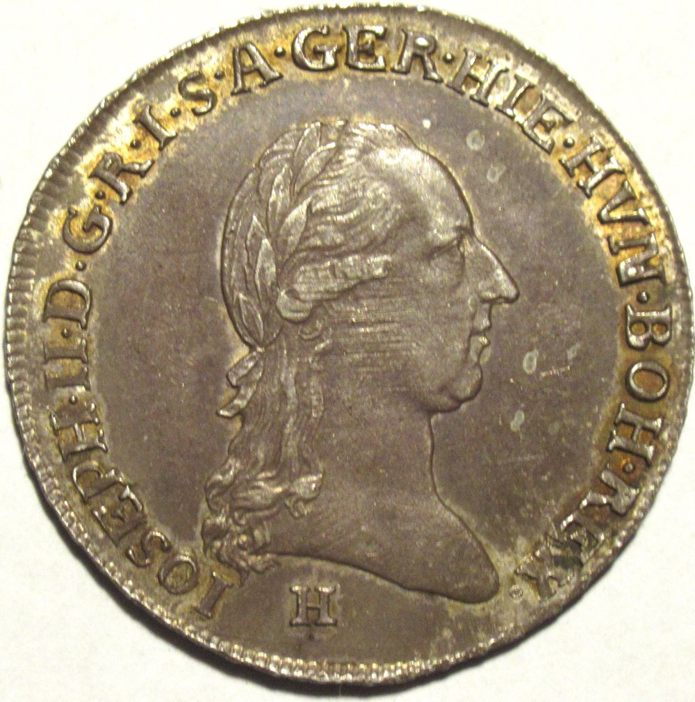 1788 Günzburg - 1/4 Kronenthaler - Joseph II of Habsburg-Lorraine monnaies europe medievale archiduche d autriche 1788 gunzburg 1 4 kronenthaler joseph ii of habsburg lorraine
