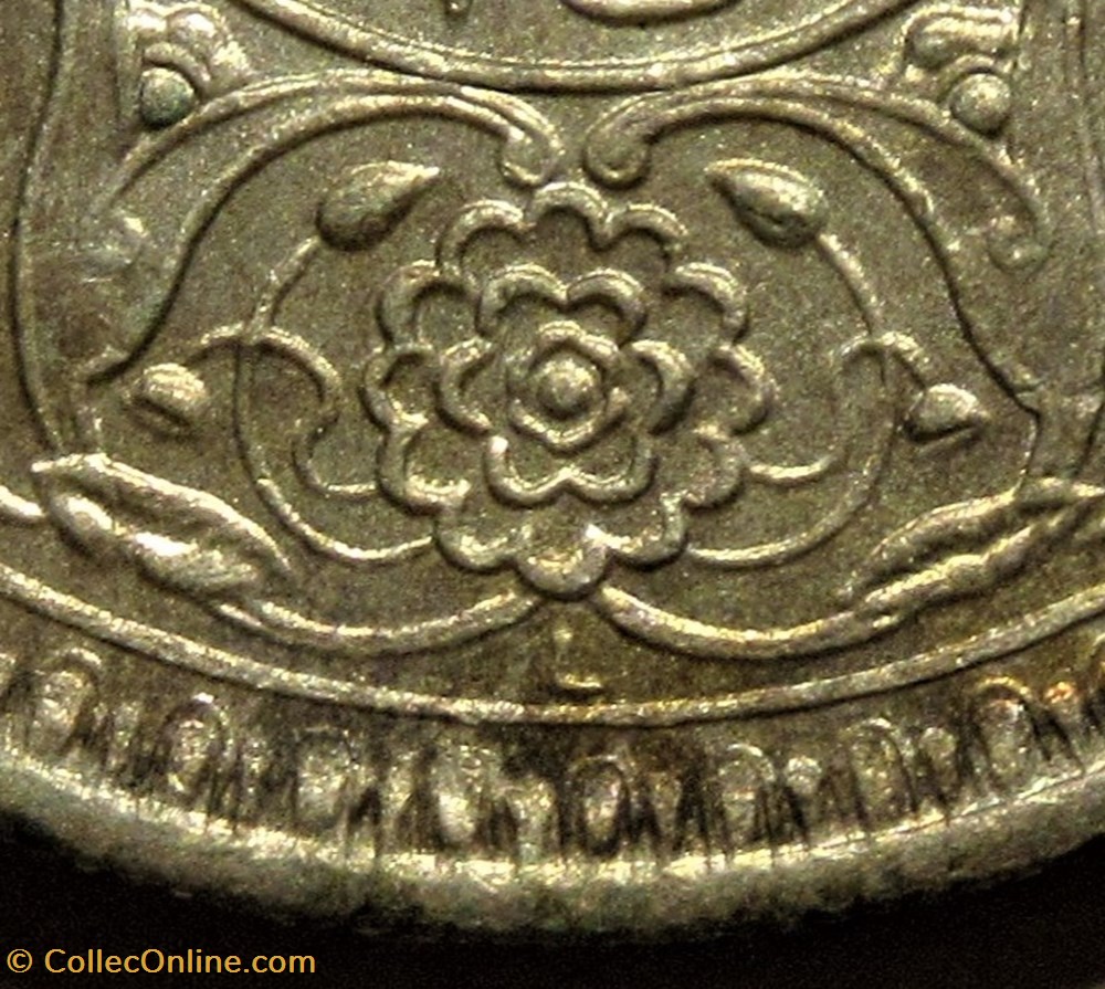 George VI - Half Rupee 1943 Lahore - British Raj 4 monnaies monde inde george vi half rupee 1943 lahore british raj