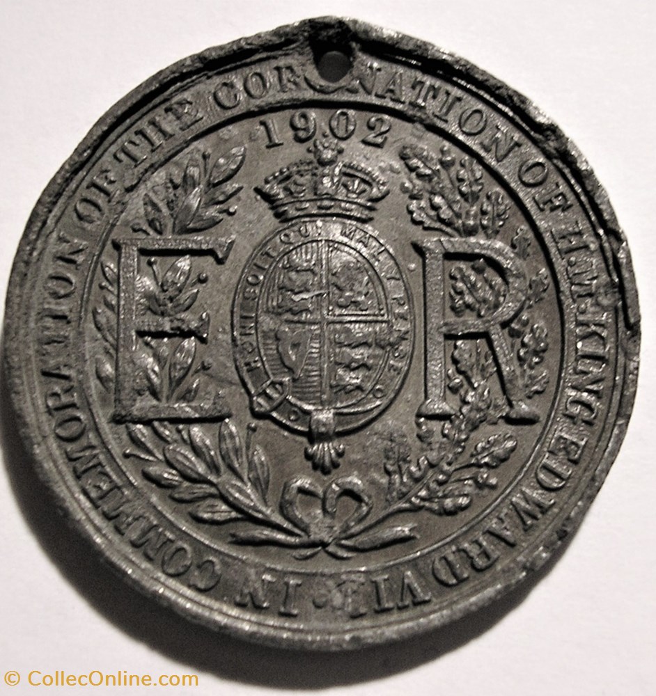 Edward VII - 1902 Commemoration Coronation Medal - UK 3 medaille royaume uni edward vii 1902 commemoration coronation medal uk