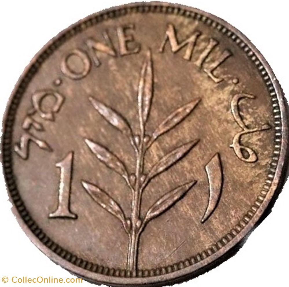 monnaie monde british palestine 1 mil 1935 israel