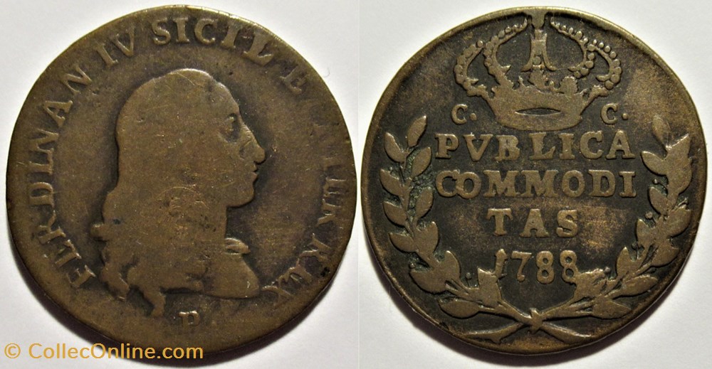 1788 Royaume de Naples, 3 Tornesi - Ferdinando IV de Bourbon-Siciles monnaies europe medievale 1788 royaume de naples 3 tornesi ferdinando iv de bourbon siciles