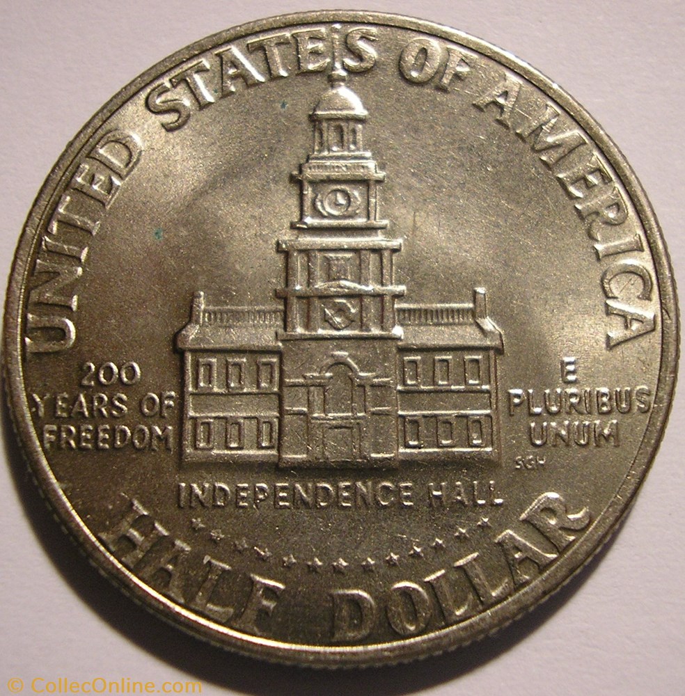 Kennedy - 1976 Bicentenial Independence 1776-1976 monnaie monde etat uni kennedy 1976 bicentenial independence 1776 1976