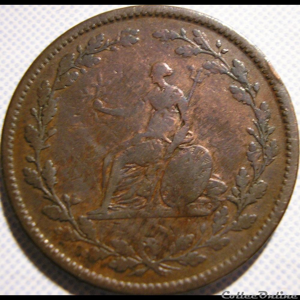 1809-1810 Mercury HalfPenny - Walthamstow Cie, Essex monnaie monde royaume uni 1809 1810 mercury halfpenny walthamstow cie essex
