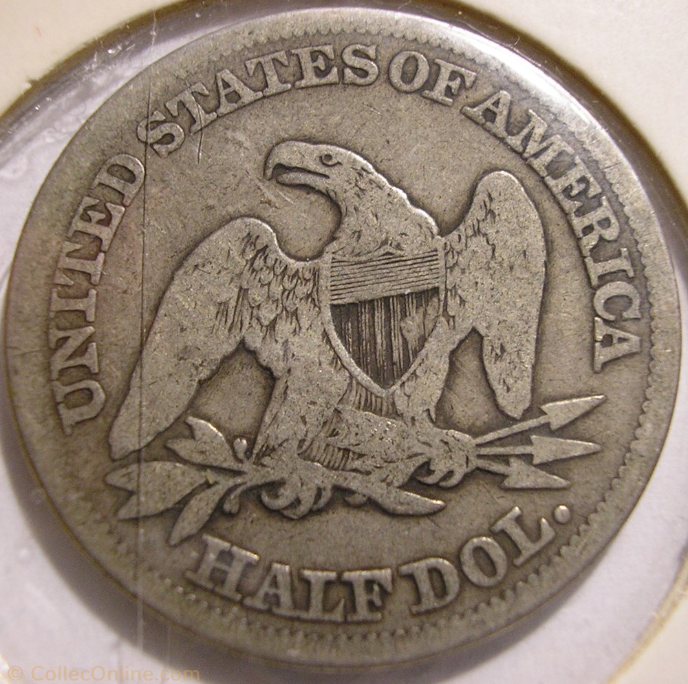 1858 Half Dollar (ex.2) - Coins - World - United States - 1839-1891 