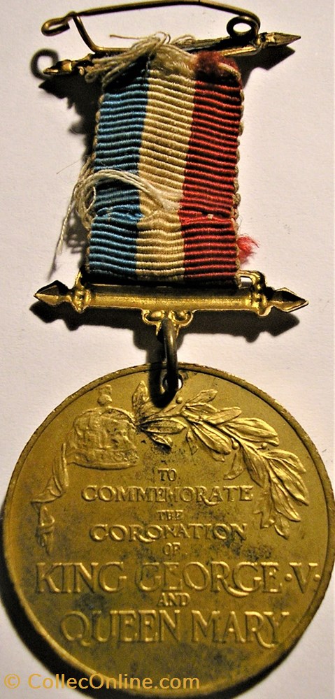 monnaie jeton mereaux george v mary 1911 coronation gilt medal uk
