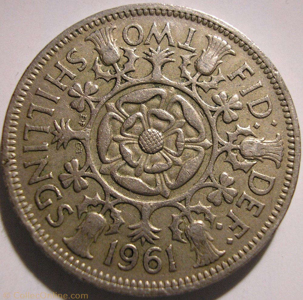 Elizabeth II - 1 Florin 1961 - UK monnaie monde royaume uni elizabeth ii 1 florin 1961 uk