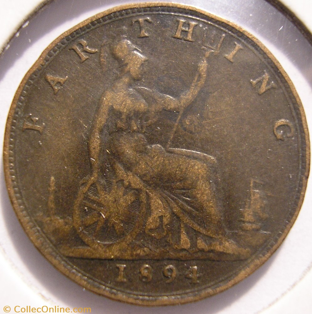 Victoria - One Farthing 1894 - Kingdom of Great Britain monnaie monde royaume uni victoria one farthing 1894 kingdom of great britain
