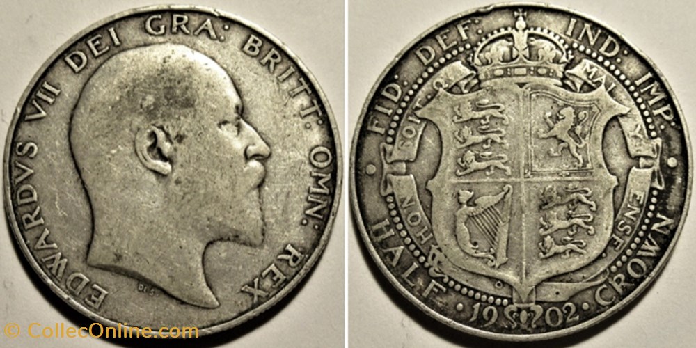 Edward VII - Half Crown 1902 - United Kingdom of G.B. monnaies monde royaume edward vii half crown 1902 united kingdom of g b
