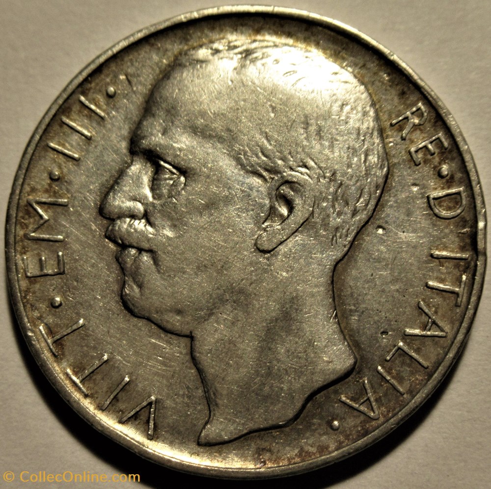 1929 Royaume d'Italie, 10 Lire, Roma - Vittorio Emanuele III monnaies monde 1929 royaume italie 10 lire roma vittorio emanuele iii