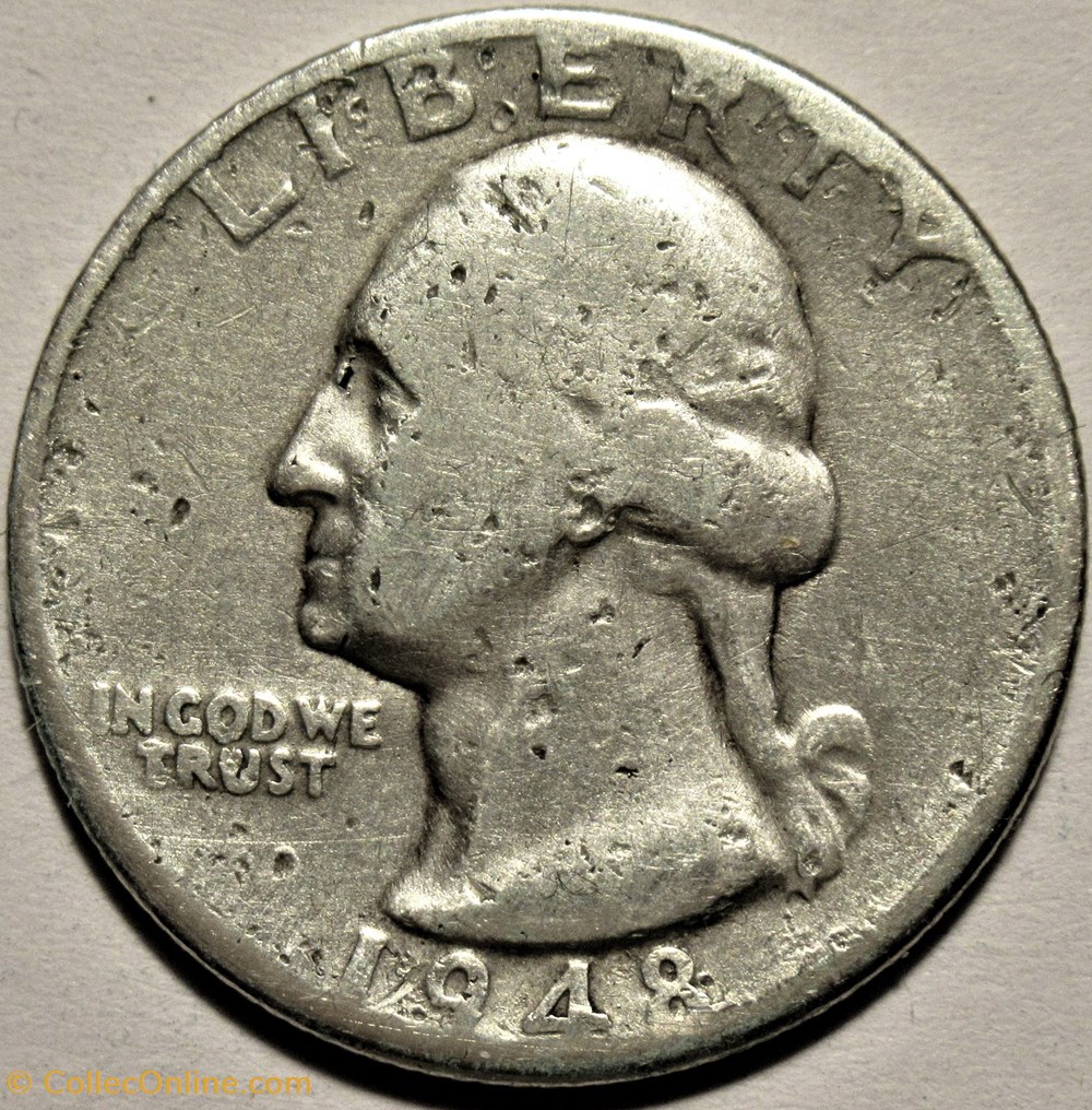 monnaies monde etats unis 1948 denver quarter dollar
