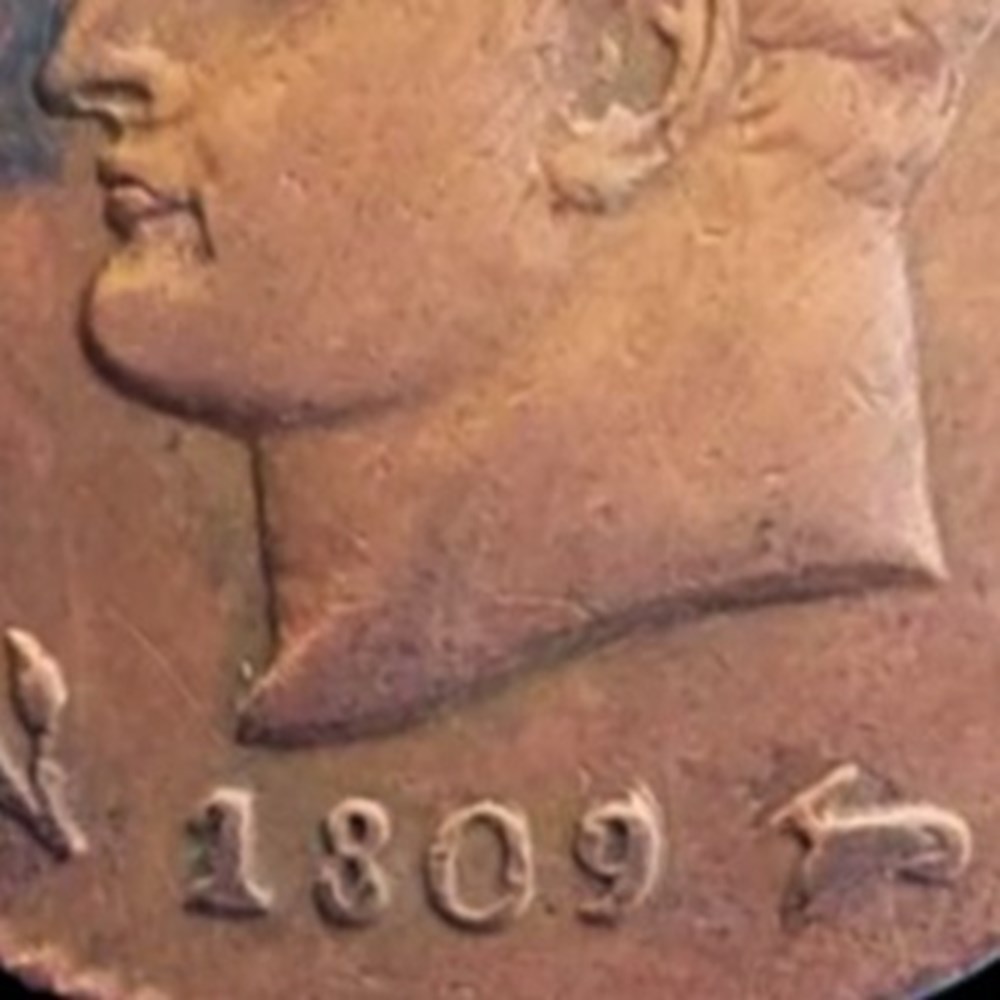 1809 Regno d'Italia, Centesimo Bologna - Napoleone I monnaies monde italie 1809 regno italia centesimo bologna napoleone i