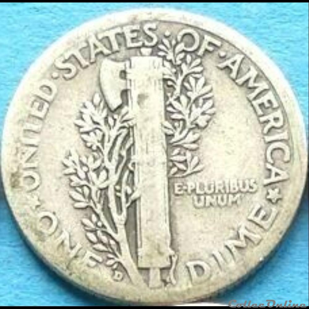 1928 Denver Dime monnaie monde etat uni 1928 denver dime