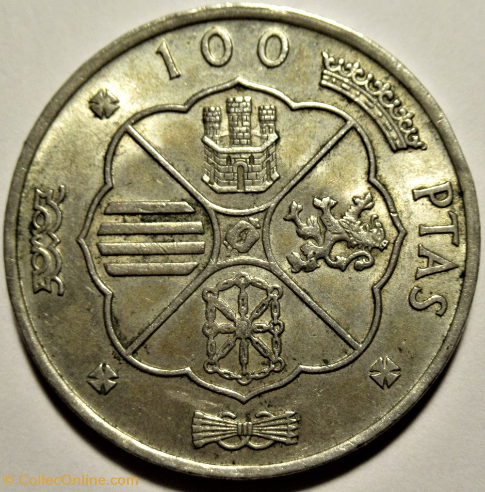 1966 - 100 Pesetas - Franco "El Caudillo" de España monnaies monde espagne 1966 100 pesetas franco el caudillo de espana