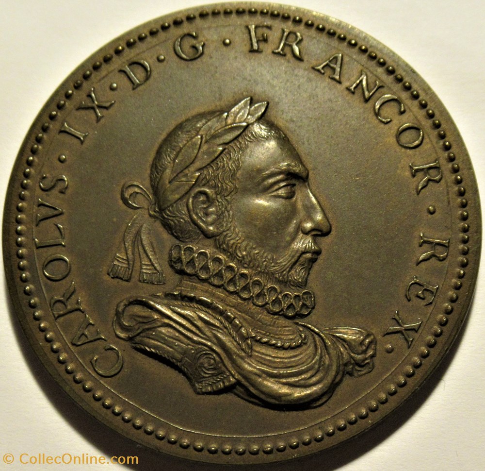 medailles royaux noblesse charles ix roi de france nd medaille plus grand qu hercule