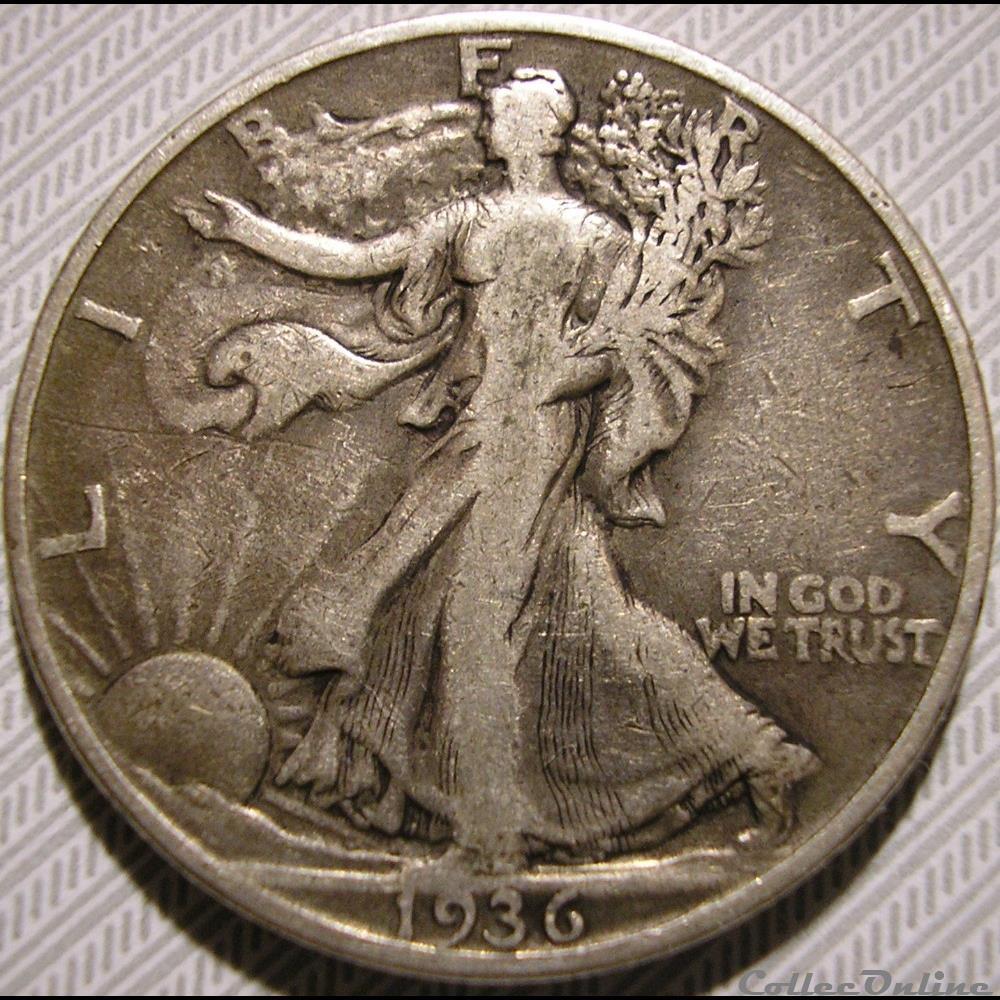 1936 Denver Half Dollar monnaie monde etat uni 1936 denver half dollar
