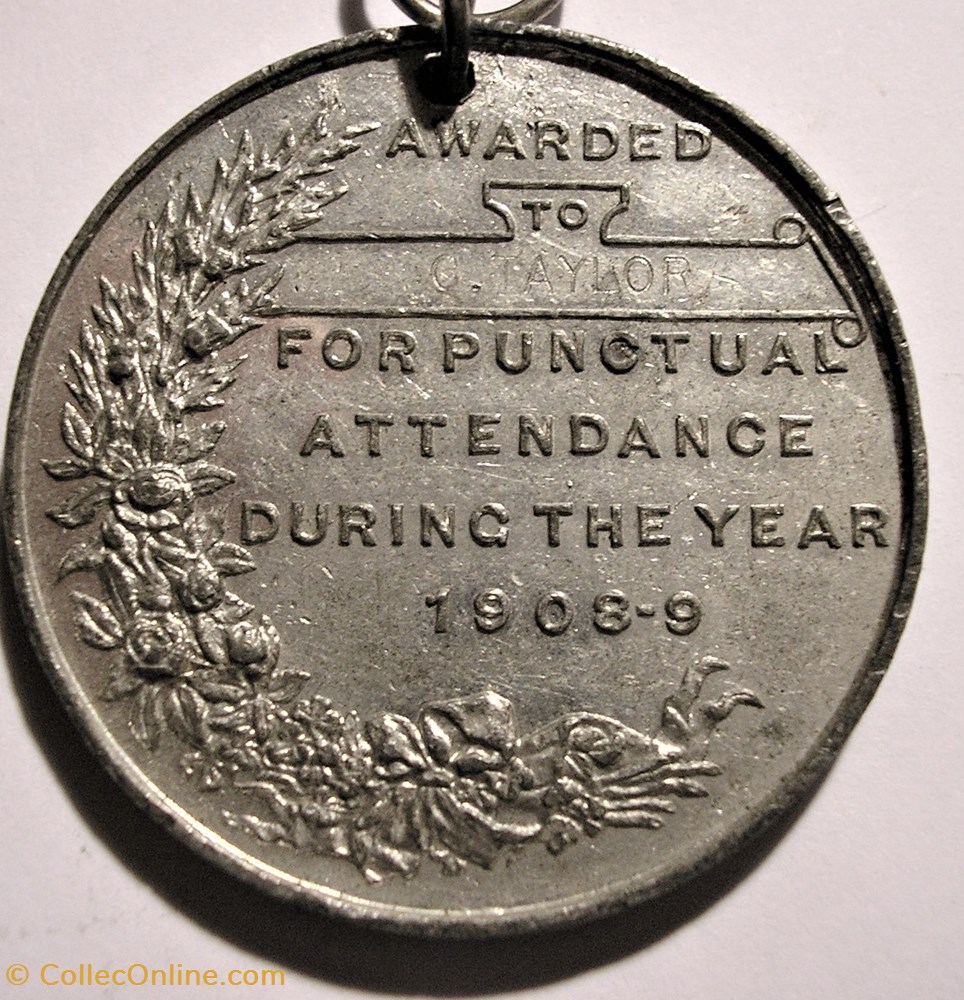 Edward VII - Award Medal 1908-09 London 3 medailles royaume uni edward vii award medal 1908 09 london