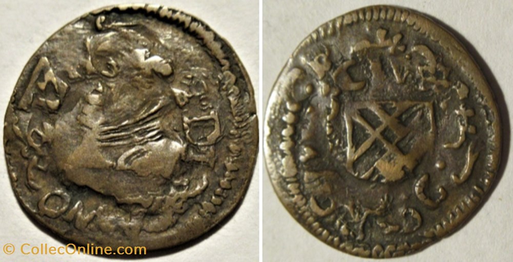 1711 Barcelona, Ardit - Carlos III - Pretendiente de España monnaies europe medievale principaute catalogne 1711 barcelona ardit carlos iii pretendiente de espana