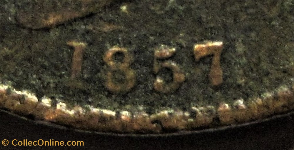 Victoria - One Penny 1857 - Kingdom of Great Britain monnaies monde royaume uni victoria one penny 1857 kingdom of great britain