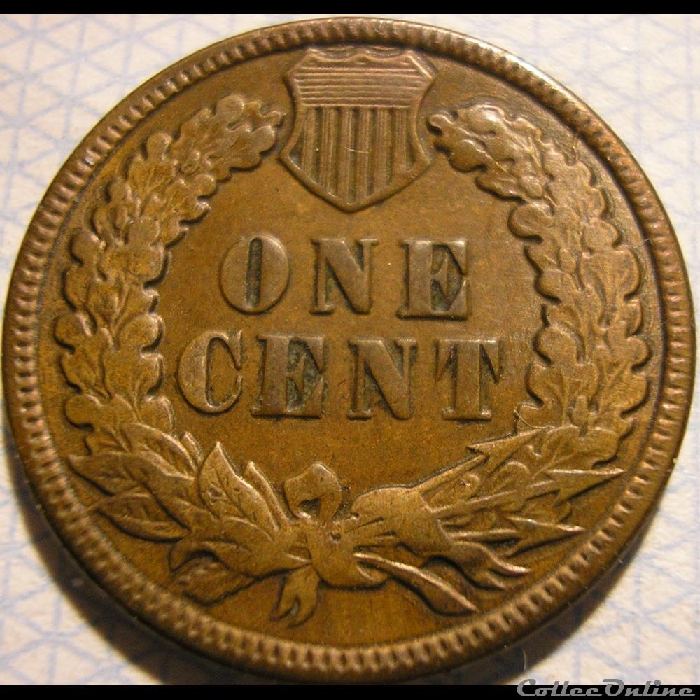 1887 One Cent (ex.2) Error monnaie monde etat uni 1887 one cent ex 2 error