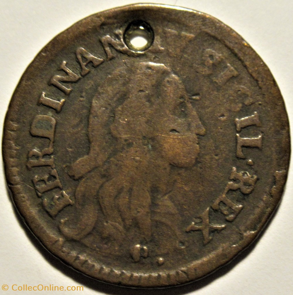 1791 Regno di Napoli, 9 Cavalli - Ferdinando IV di Borbone-Sicilie (ex.2) 2 monnaies europe medievale royaume de naples 1791 regno di napoli 9 cavalli ferdinando iv di borbone sicilie ex 2