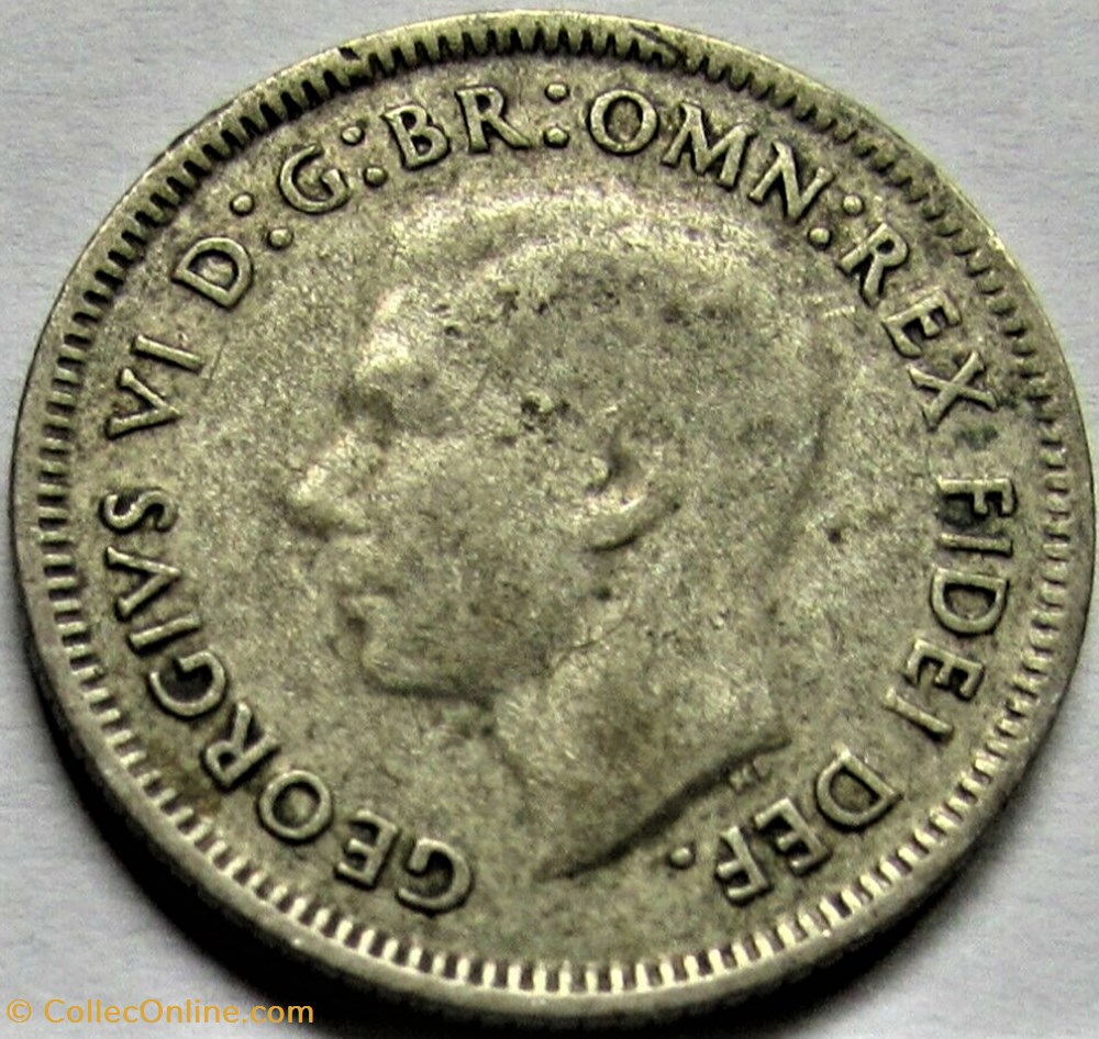 George VI - 6 Pence 1950 - Australia 2 monnaies monde australie george vi 6 pence 1950 australia