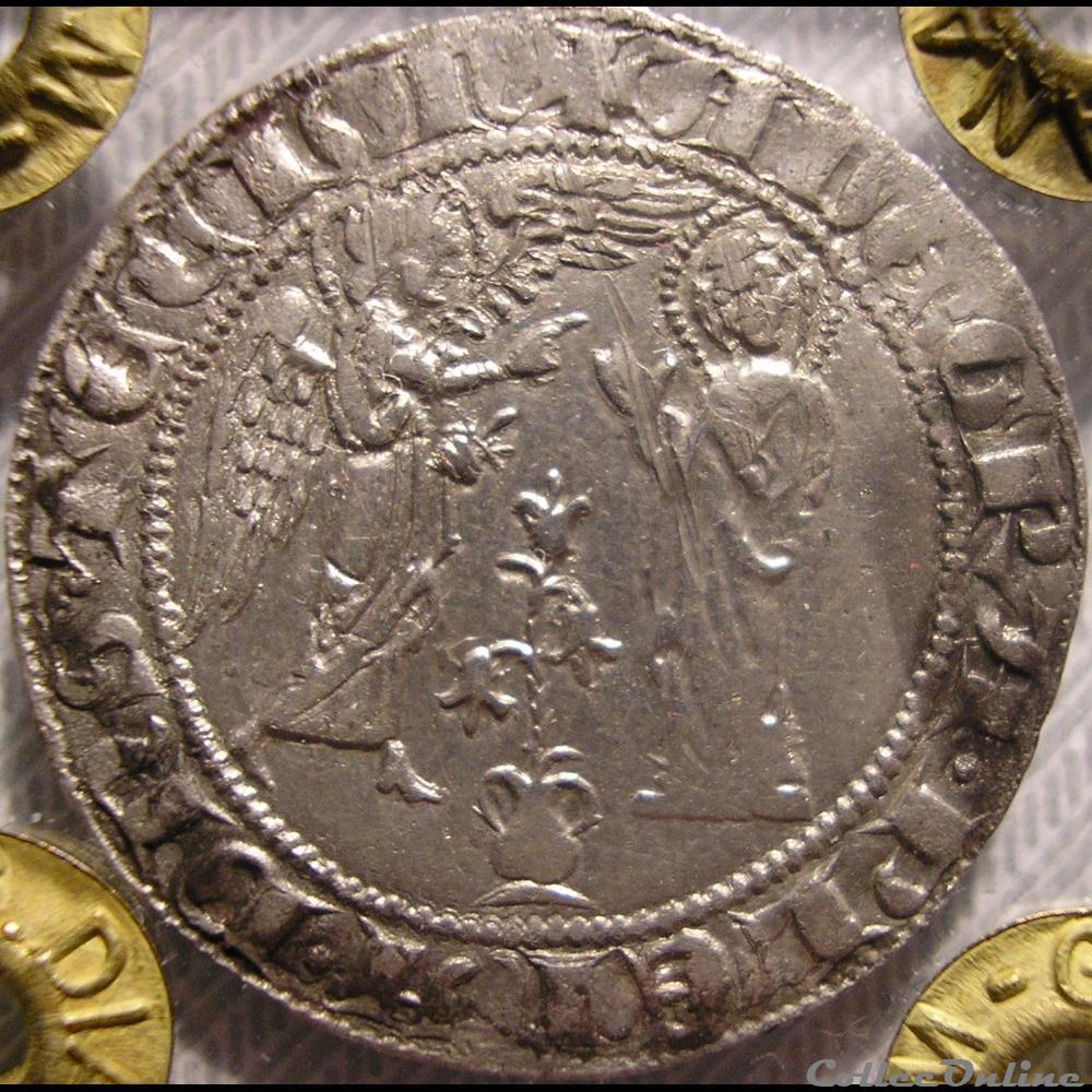 c. 1266-1285 - Salut d'argent, Royaume de Naples - Charles Ier d'Anjou monnaies europe medievale sicile c 1266 1285 salut argent royaume de naples charles ier anjou