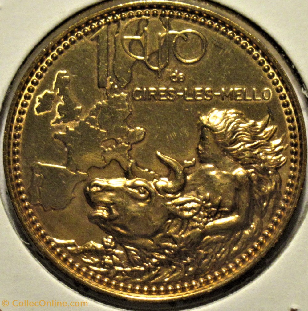 Cires-Lès-Mello, Oise - Monnaie Temporaire 1 Euro 1998 monnaies paranumismatique jetons poids cires les mello oise monnaie temporaire 1 euro 1998