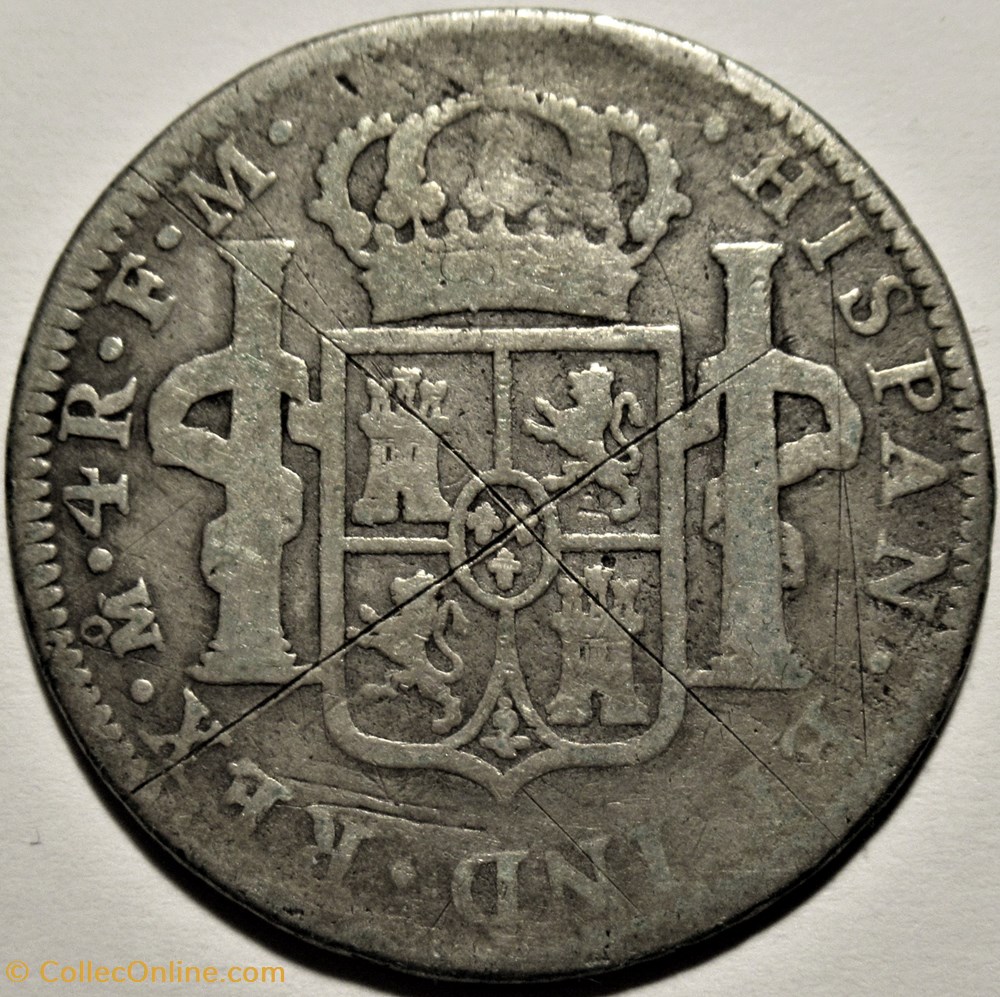 monnaies monde mexique mexico 4 reales 1790 mexico carlos iv de espana