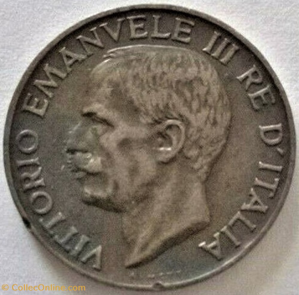1919 Regno d'Italia, 5 Centesimi, Roma - Vittorio Emanuele III 2 monnaies monde italie 1919 regno italia 5 centesimi roma vittorio emanuele iii