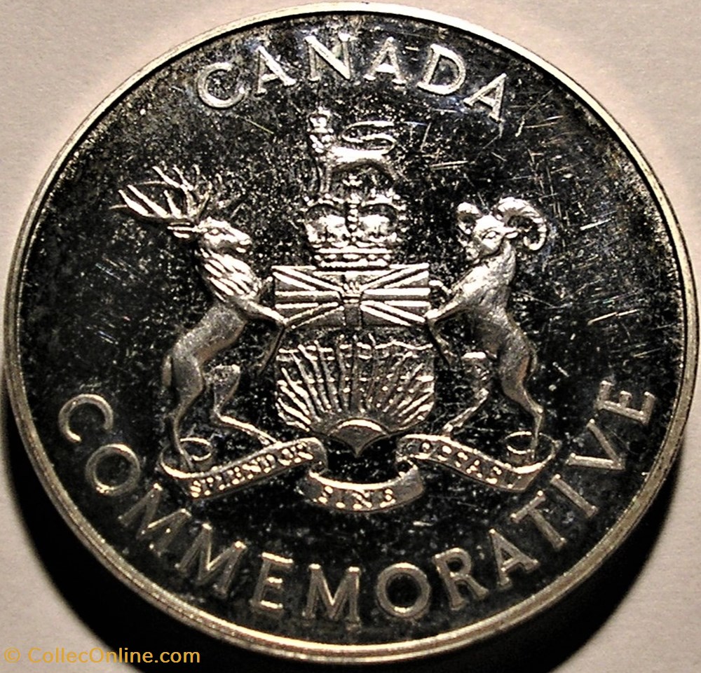 British Colombia - Centennial Commemorative Token 1871-1971 3 monnaies jetons mereaux british colombia centennial commemorative token 1871 1971