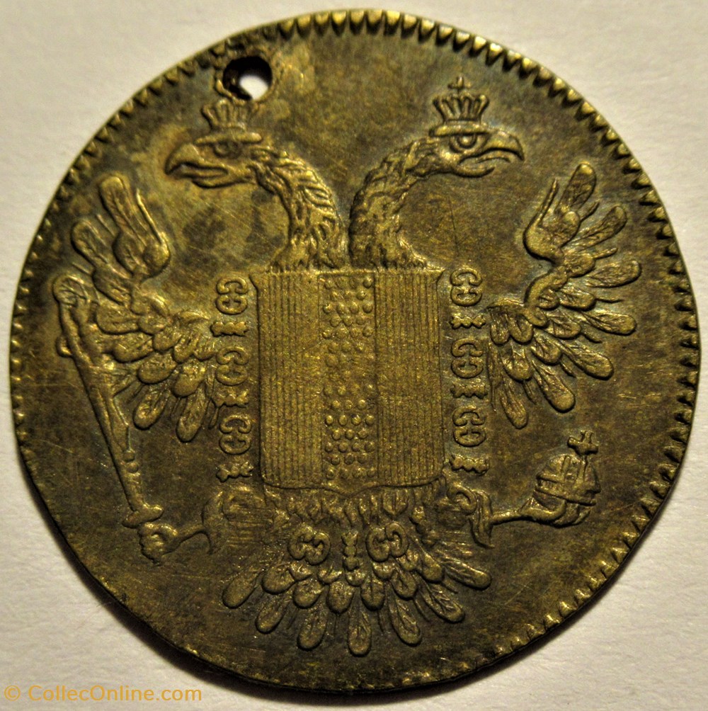 Spiel Marke, Germany 19th. Double-headed eagle Token 2 monnaies paranumismatique jetons poids spiel marke germany 19th double headed eagle token