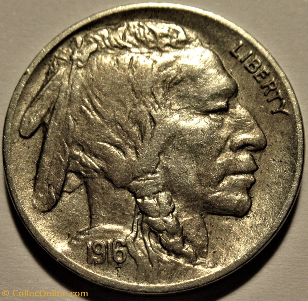 monnaies monde etats unis 1916 5 cents error filling ex 6