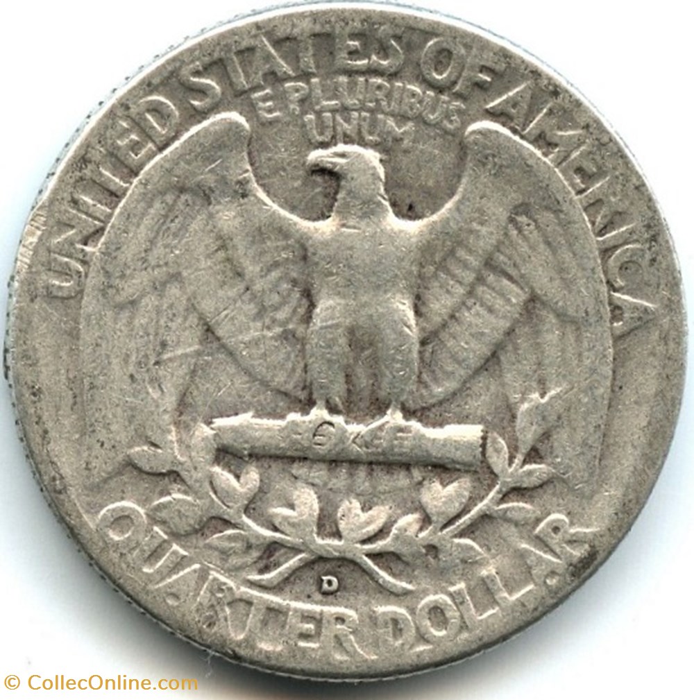 monnaies monde etats unis 1949 denver quarter dollar