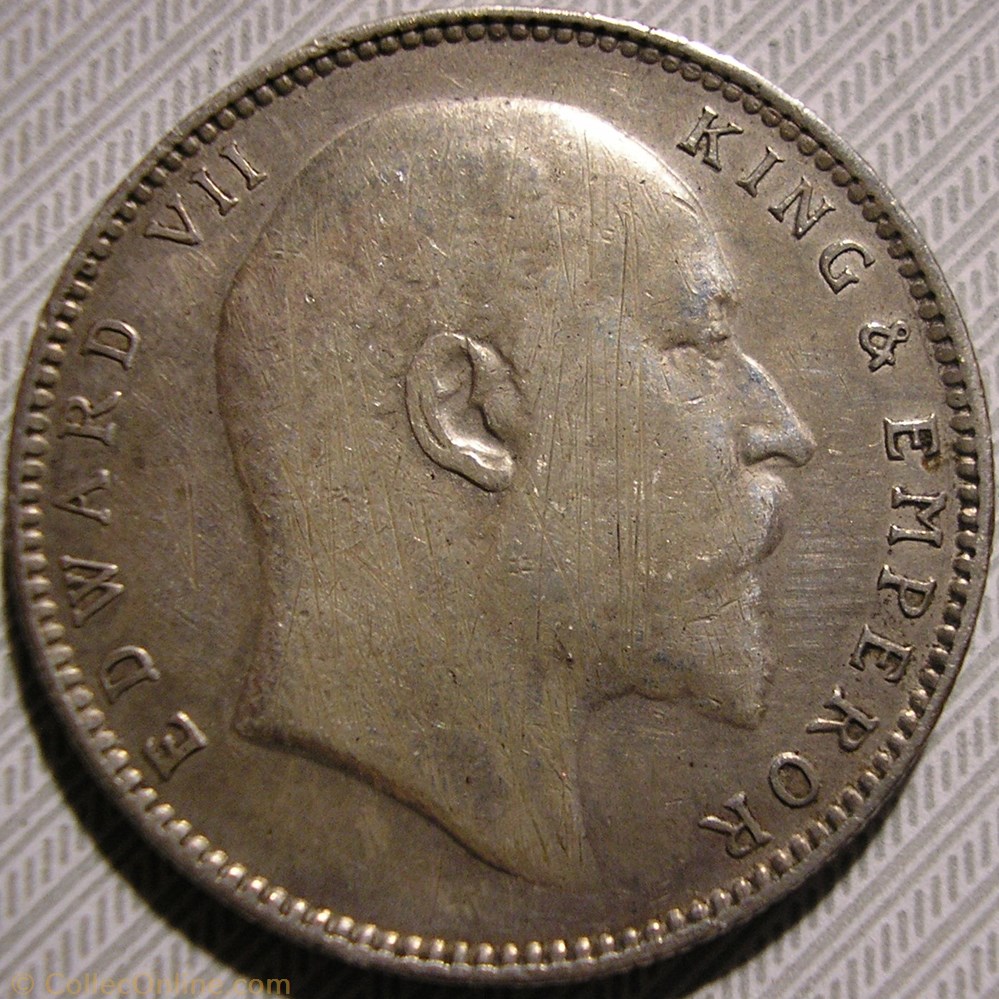 Edward VII - One Rupee 1906 - Empire of India monnaies monde inde edward vii one rupee 1906 empire of india