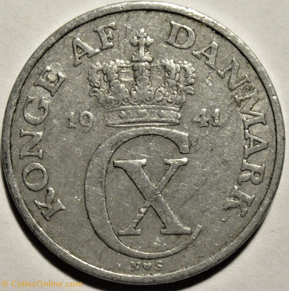 monnaies monde danemark christian x denmark 5 re 1941
