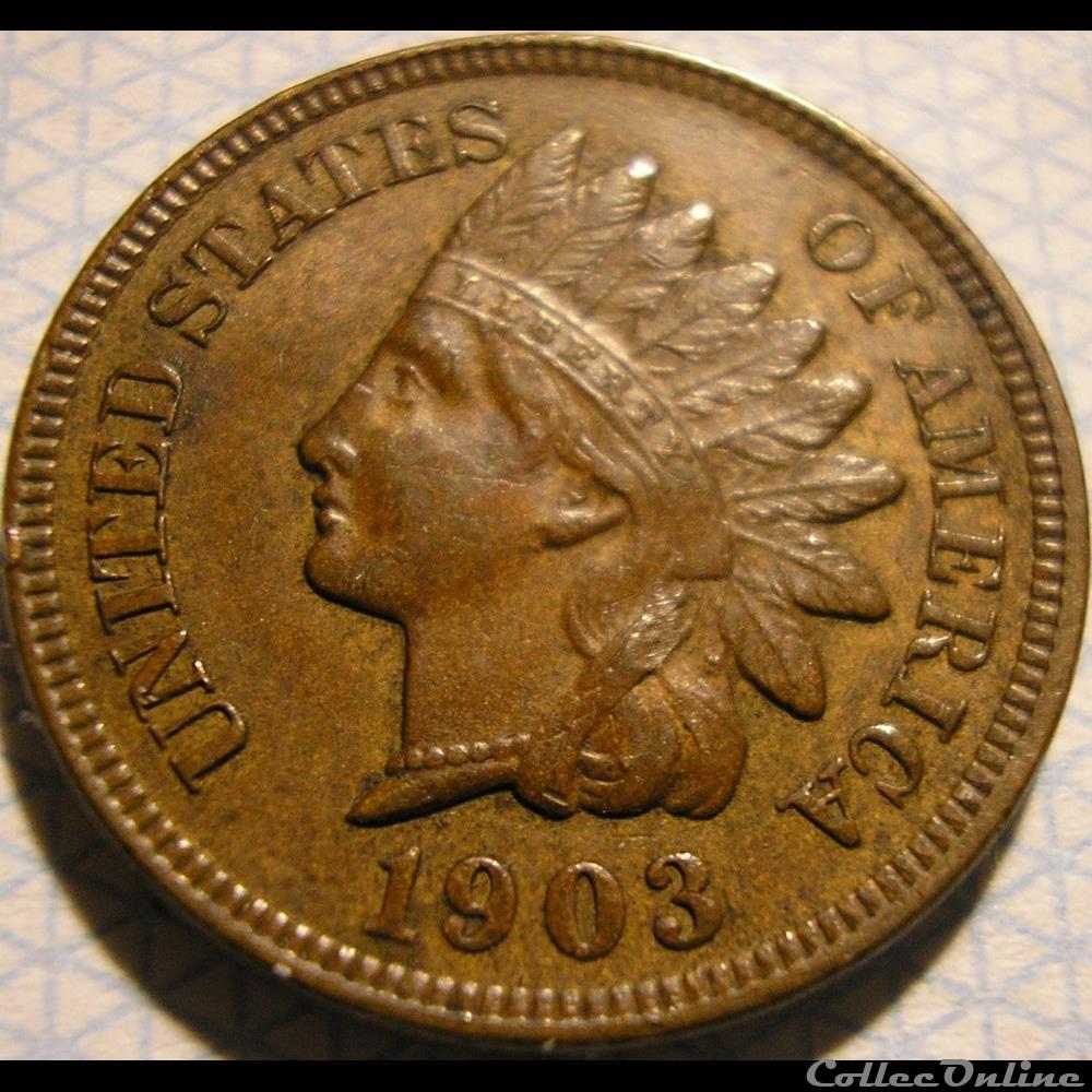 1903 One Cent 3 monnaie monde etat uni 1903 one cent
