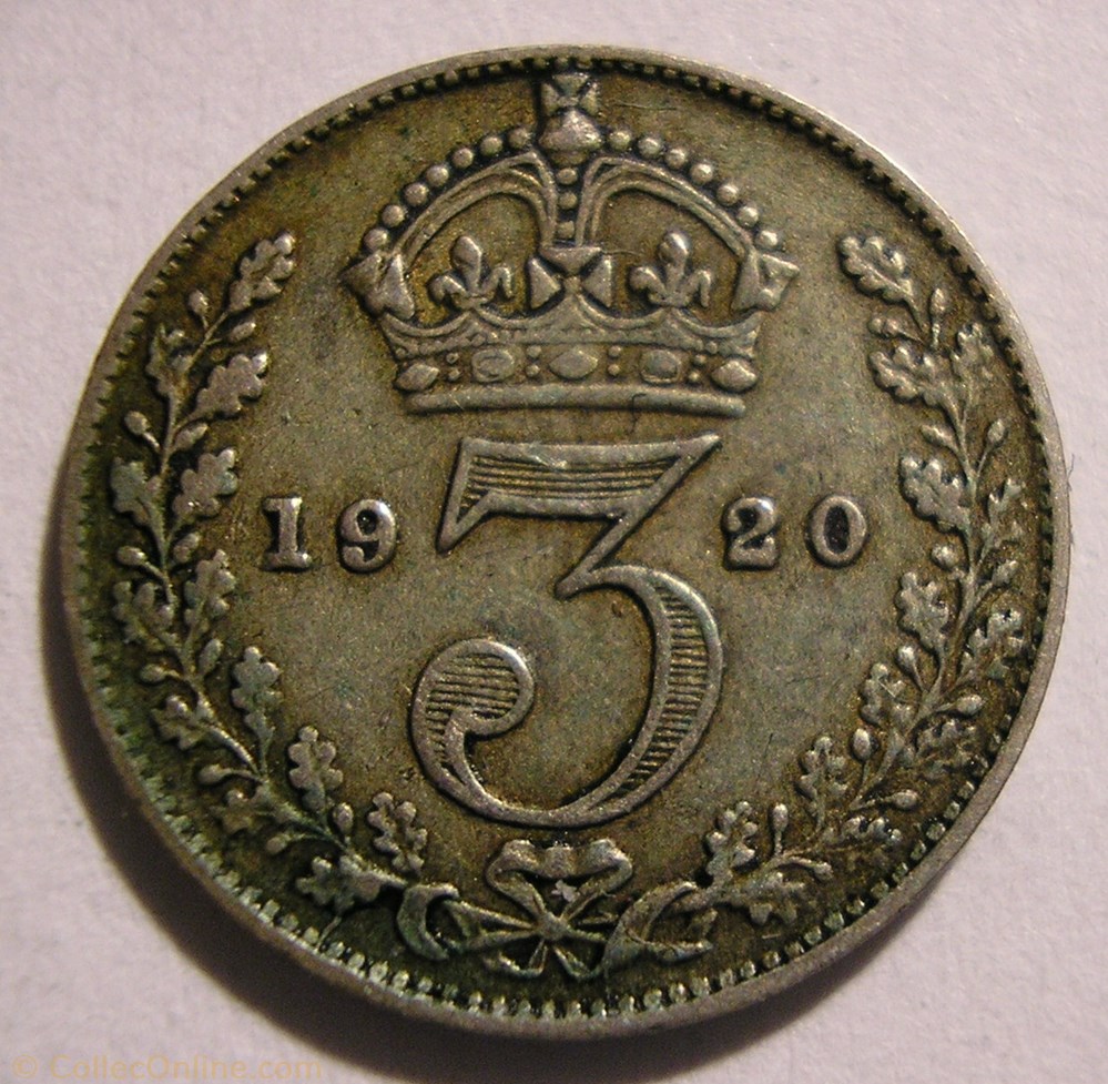 monnaies monde royaume george v 3 pence 1920 united kingdom ex 2