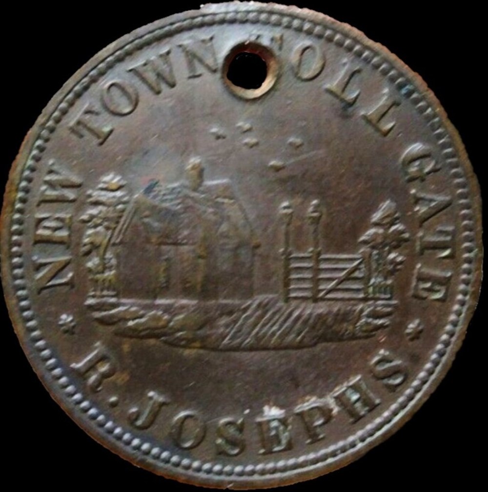 1855 Half Penny, Merchant Token - Tasmania, Australia monnaies monde australie 1855 half penny merchant token tasmania australia
