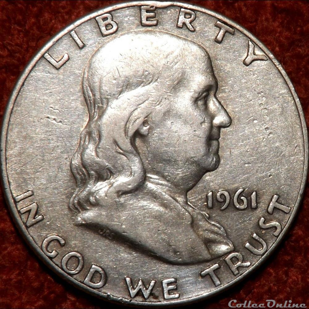 1961 Denver Half $ monnaie monde etat uni 1961 denver half