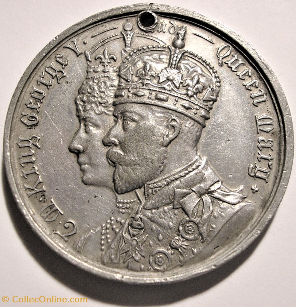 George V & Mary - 1911 Coronation Medal - British Empire 2 medaille royaume uni george v mary 1911 coronation medal british empire
