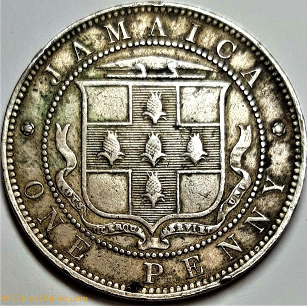 Victoria - One Penny 1899 - Jamaica Island monnaie monde jamaique victoria one penny 1899 jamaica island